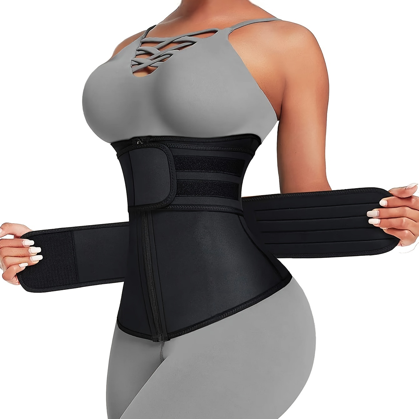 Sweat Waist Trainer Belt Neoprene - Женский пояс-тренажер для талии с двойным