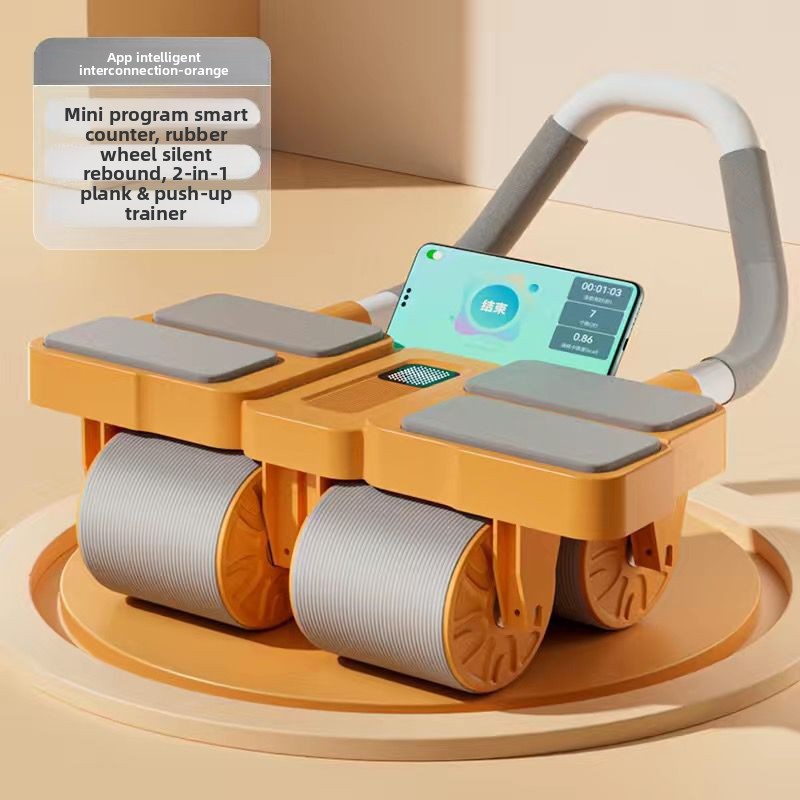 Ab Roller Wheel With Elbow Support - Четырехколесный ролик для пресса с эластичной