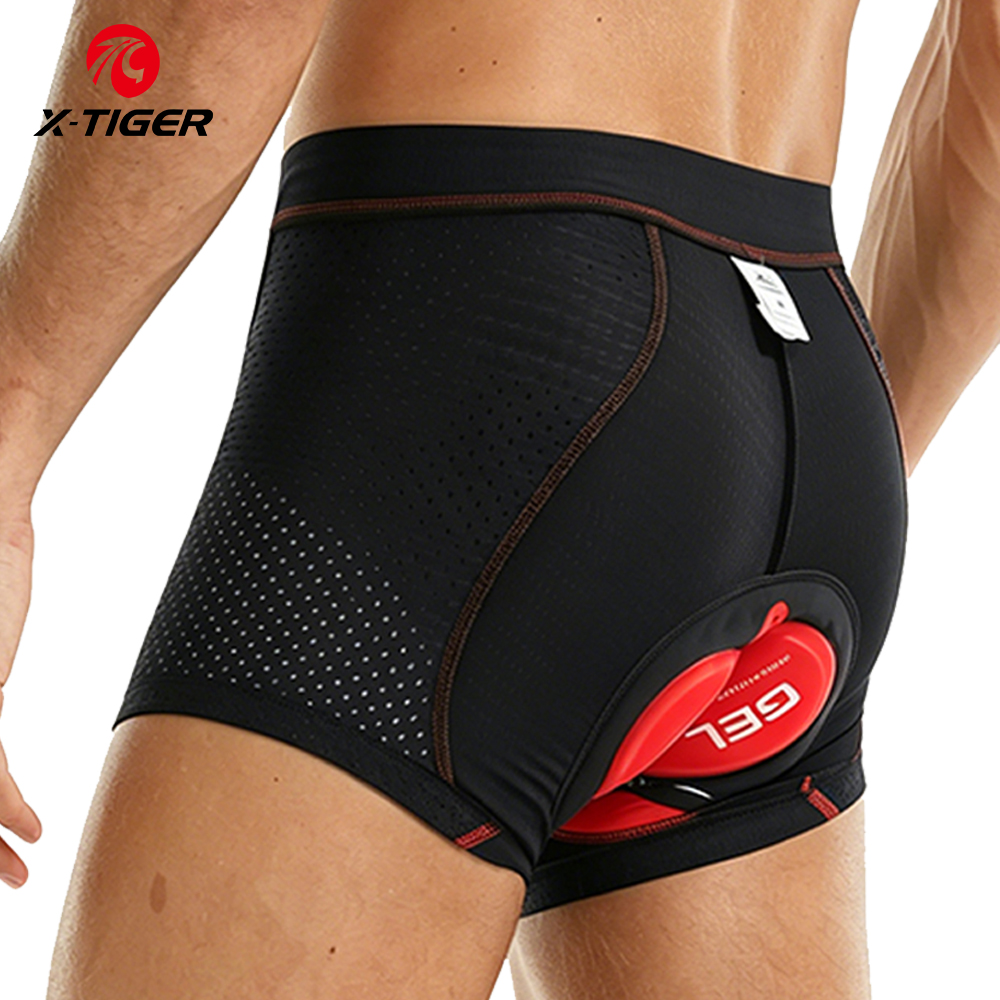 Padded Cycling Shorts 5D Gel - X-Tiger Велосипедное нижнее белье Pro 5D