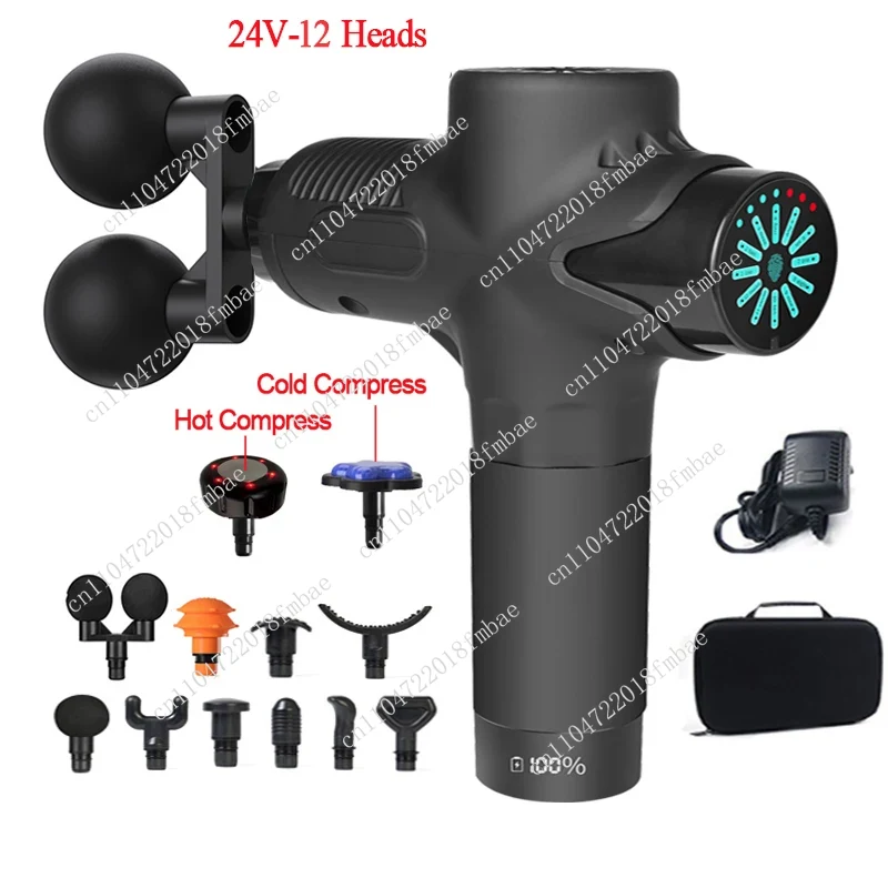 Electric Massage Gun Deep Tissue - Профессиональный электрический массажный пистолет 24В с