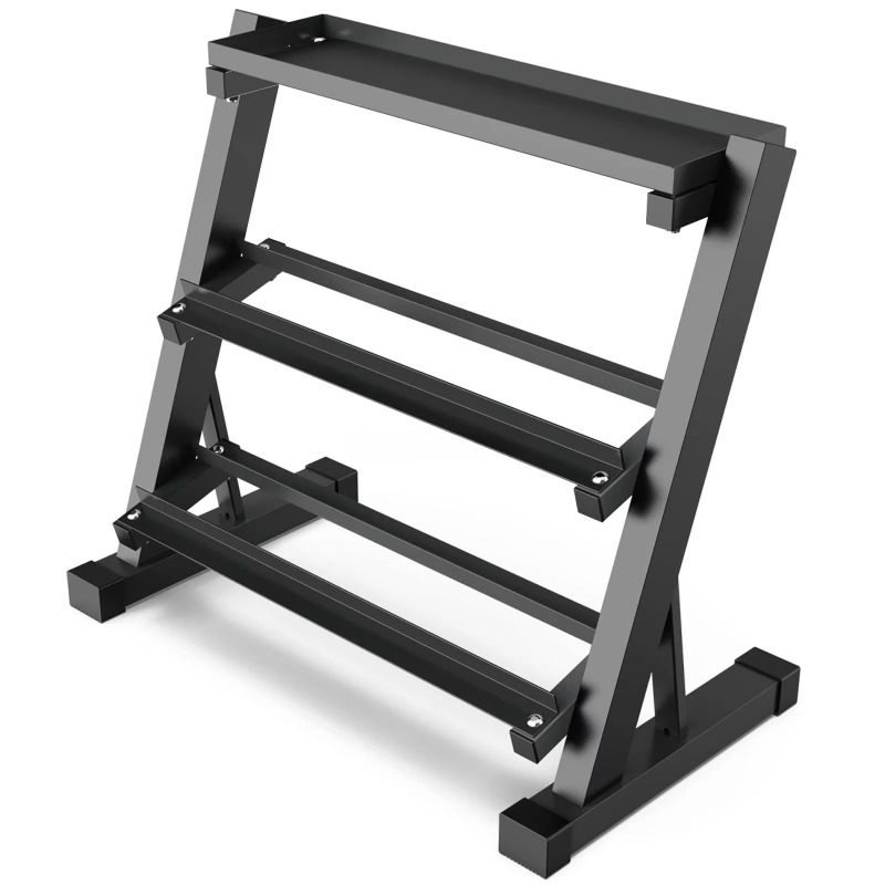 Fitness Equipment - Трехуровневая стойка для хранения гантелей на