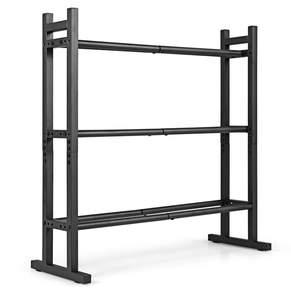 Fitness Equipment - Усиленная 3-ярусная стойка для гантелей, стальная