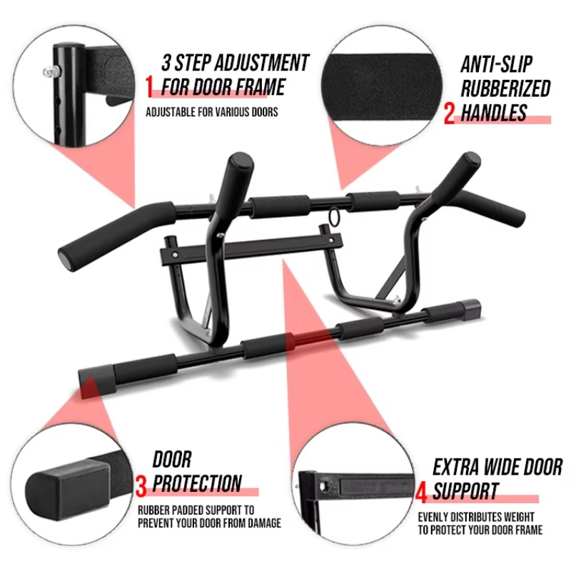 Door Pull Up Bar No Screw - Профессиональные винты и противоскользящие ручки для