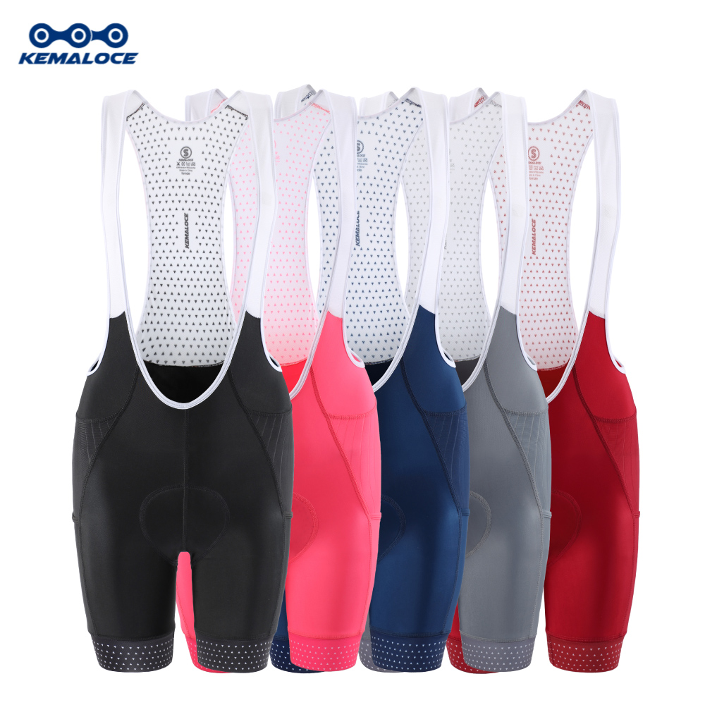 Padded Cycling Shorts 5D Gel - Женские велосипедные шорты KEMALOCE, черные и