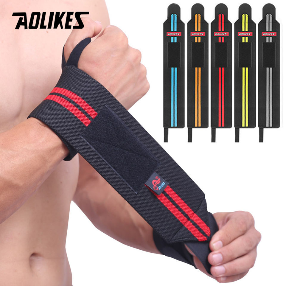 AOLIKES 1 пара браслетов для п – обзор и цена Wrist Wraps Weightlifting Support