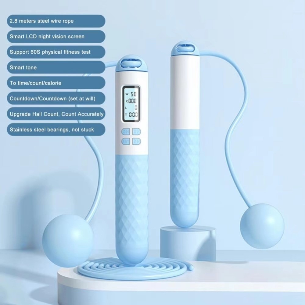 Удобная беспроводная скакалка  – обзор и цена Smart Jump Rope Digital Counter