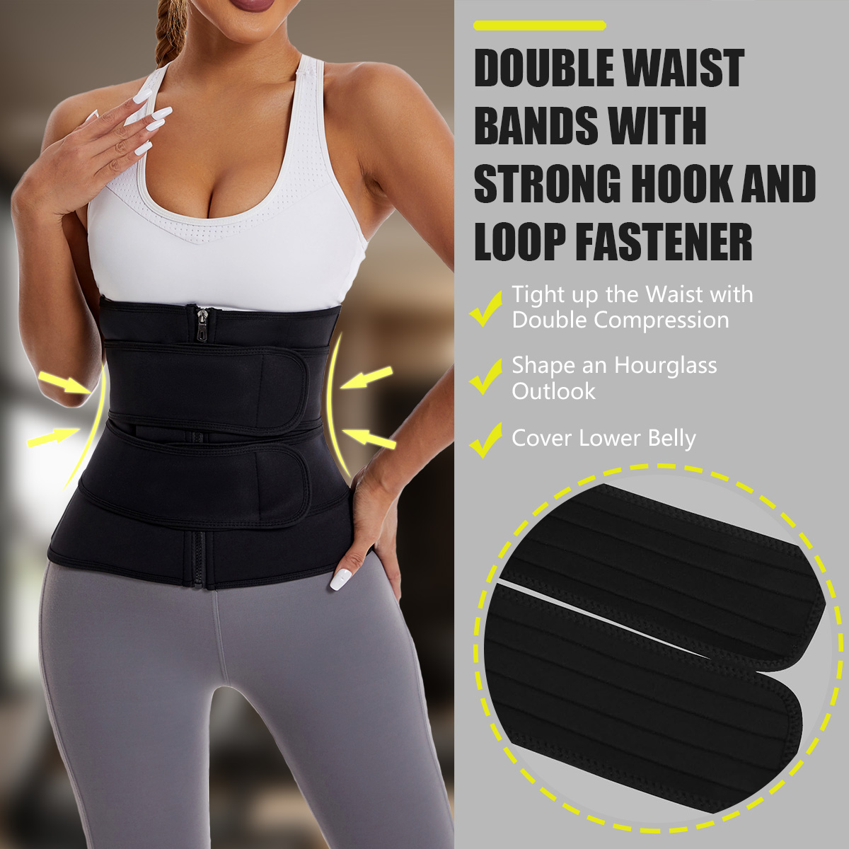 Женский пояс-тренажер для тали – обзор и цена Sweat Waist Trainer Belt Neoprene