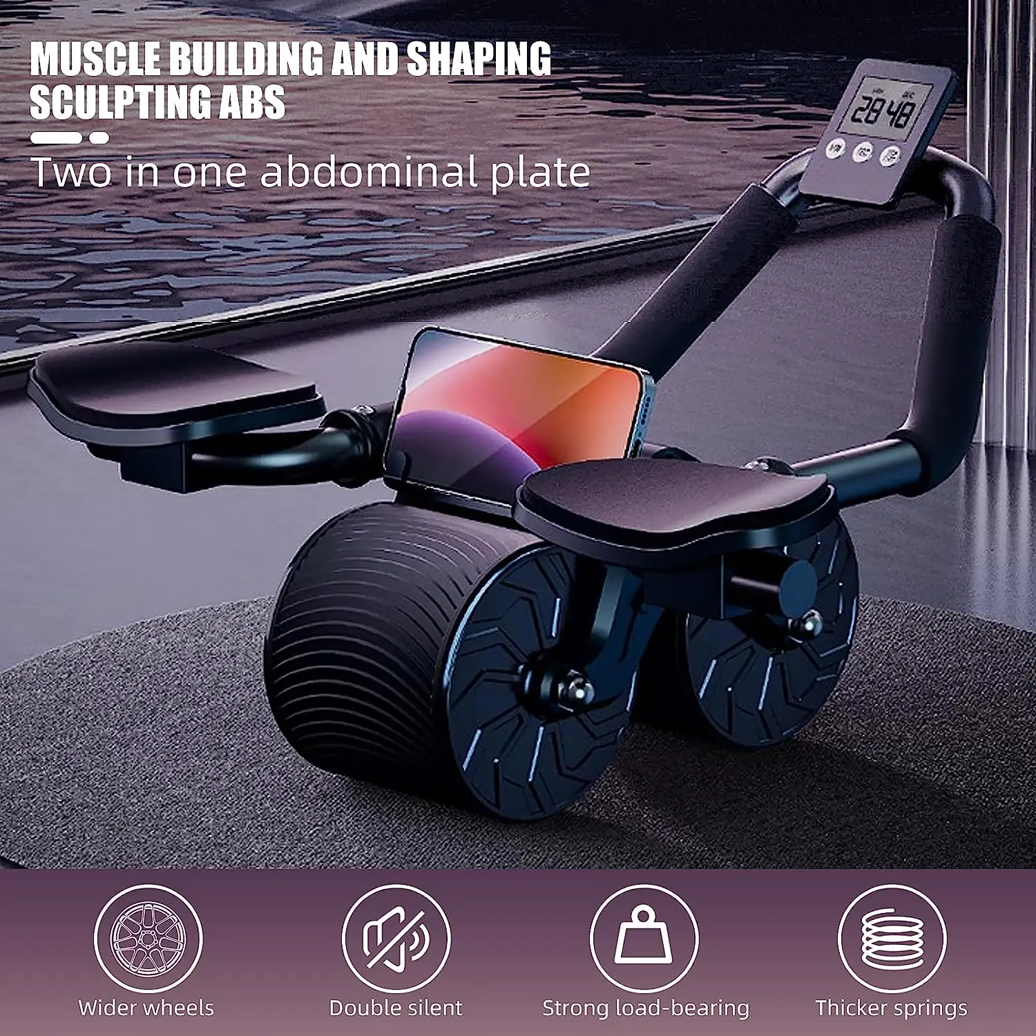 Автоматический ролик для пресс – обзор и цена Ab Roller Wheel With Elbow Support