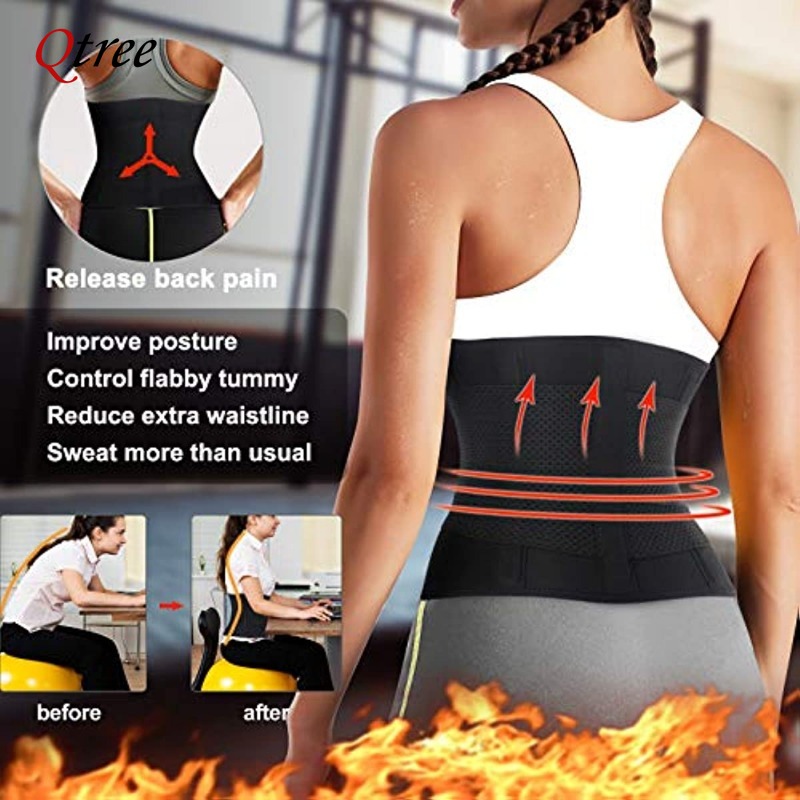 Qtree Горячий неопреновый пояс – обзор и цена Sweat Waist Trainer Belt Neoprene