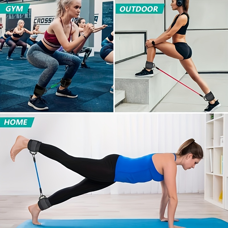 5 шт. эспандеры для лодыжки, э – обзор и цена Pilates Bar Kit With Resistance Bands
