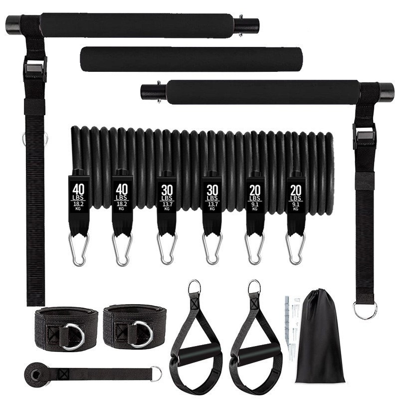Набор эспандеров с сопротивлен – обзор и цена Pilates Bar Kit With Resistance Bands