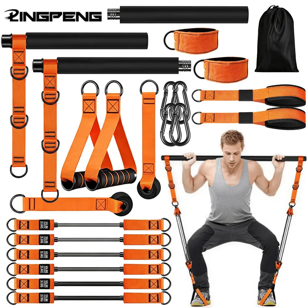 Набор для домашнего пилатеса с – обзор и цена Pilates Bar Kit With Resistance Bands