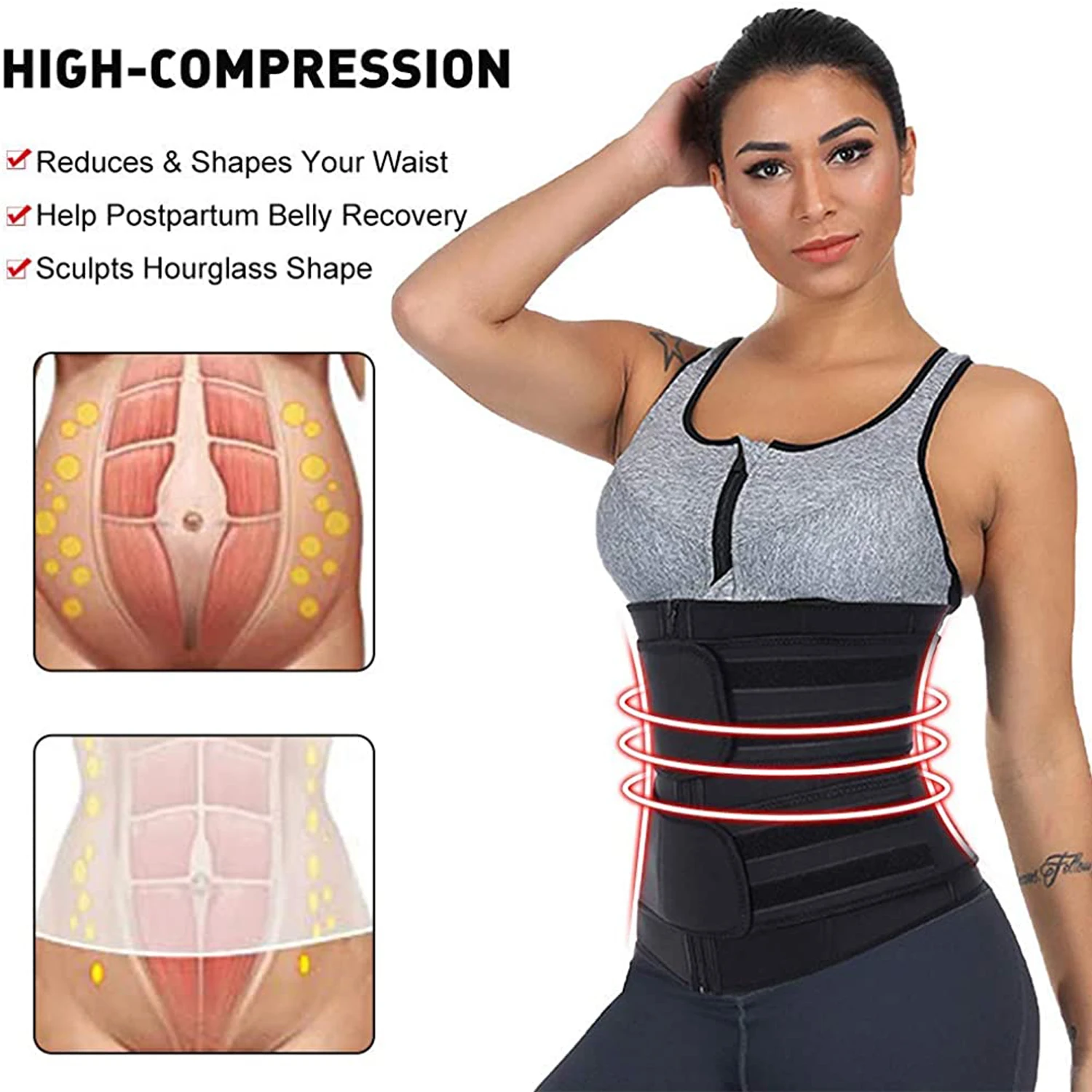 Неопреновый тренажер для талии – обзор и цена Sweat Waist Trainer Belt Neoprene