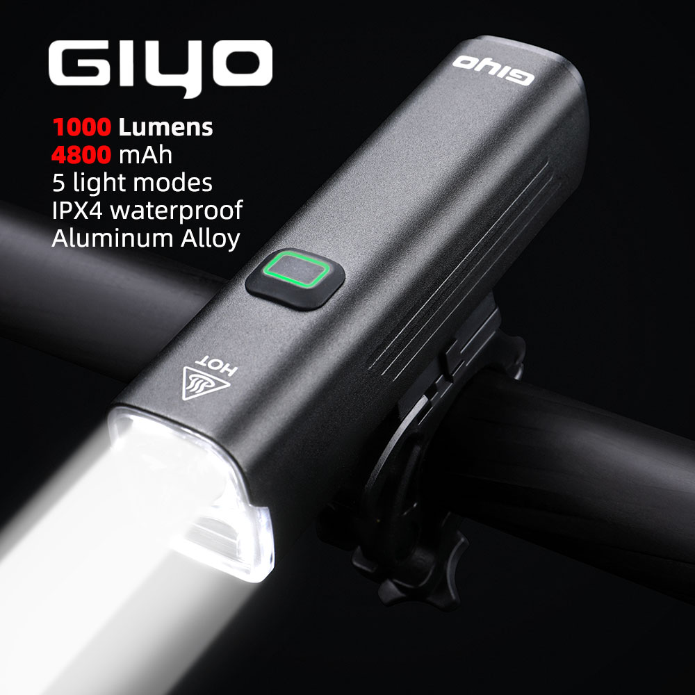 GIYO 1000 люмен велосипедный ф – обзор и цена Rechargeable Bicycle Headlight 1000 Lumen