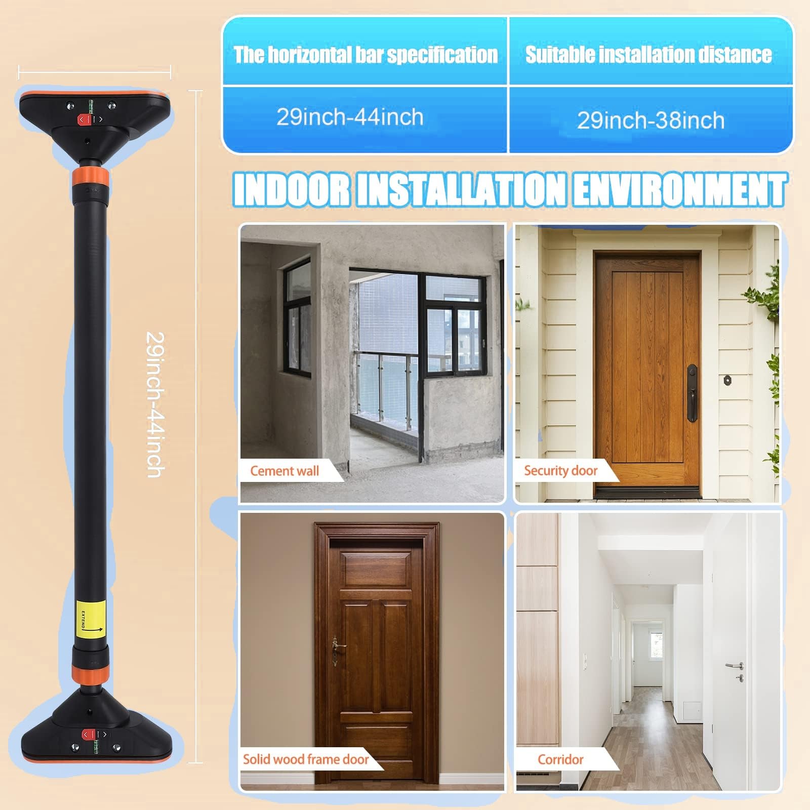 Регулируемый турник для дверно – обзор и цена Door Pull Up Bar No Screw