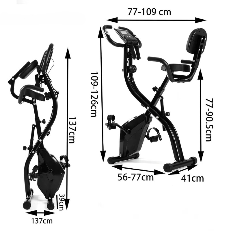 Складной велотренажер для дома – обзор и цена Exercise Bike Magnetic Resistance
